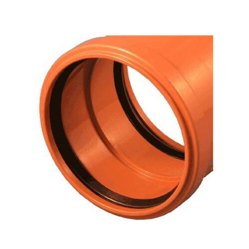 Муфта канализационная Valfex 30106160 диаметр 160 мм, полипропилен, оранжевая