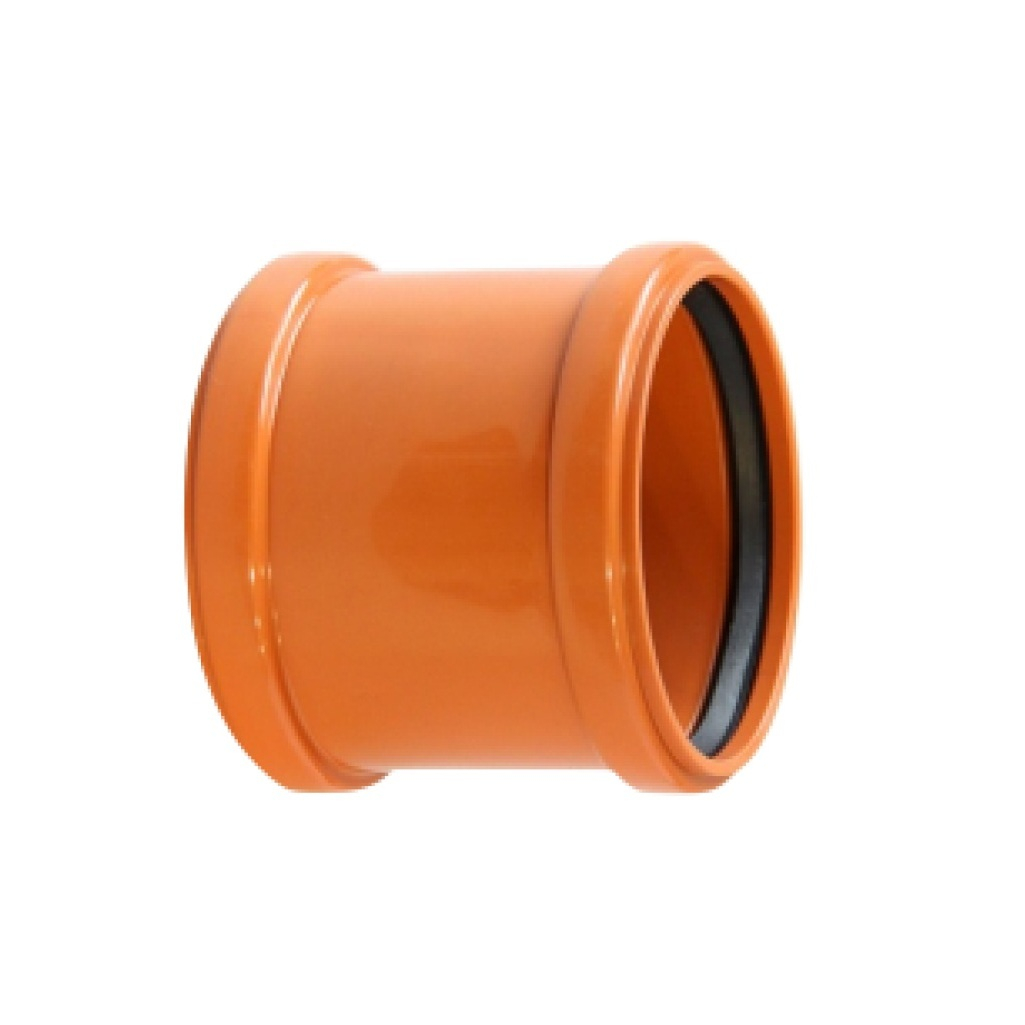 Муфта канализационная Valfex 30106160 диаметр 160 мм, полипропилен, оранжевая
