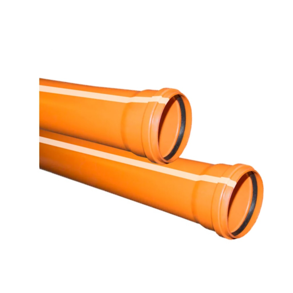 Труба канализационная Valfex диаметр 160 мм, длина 2000 мм, рыжая
