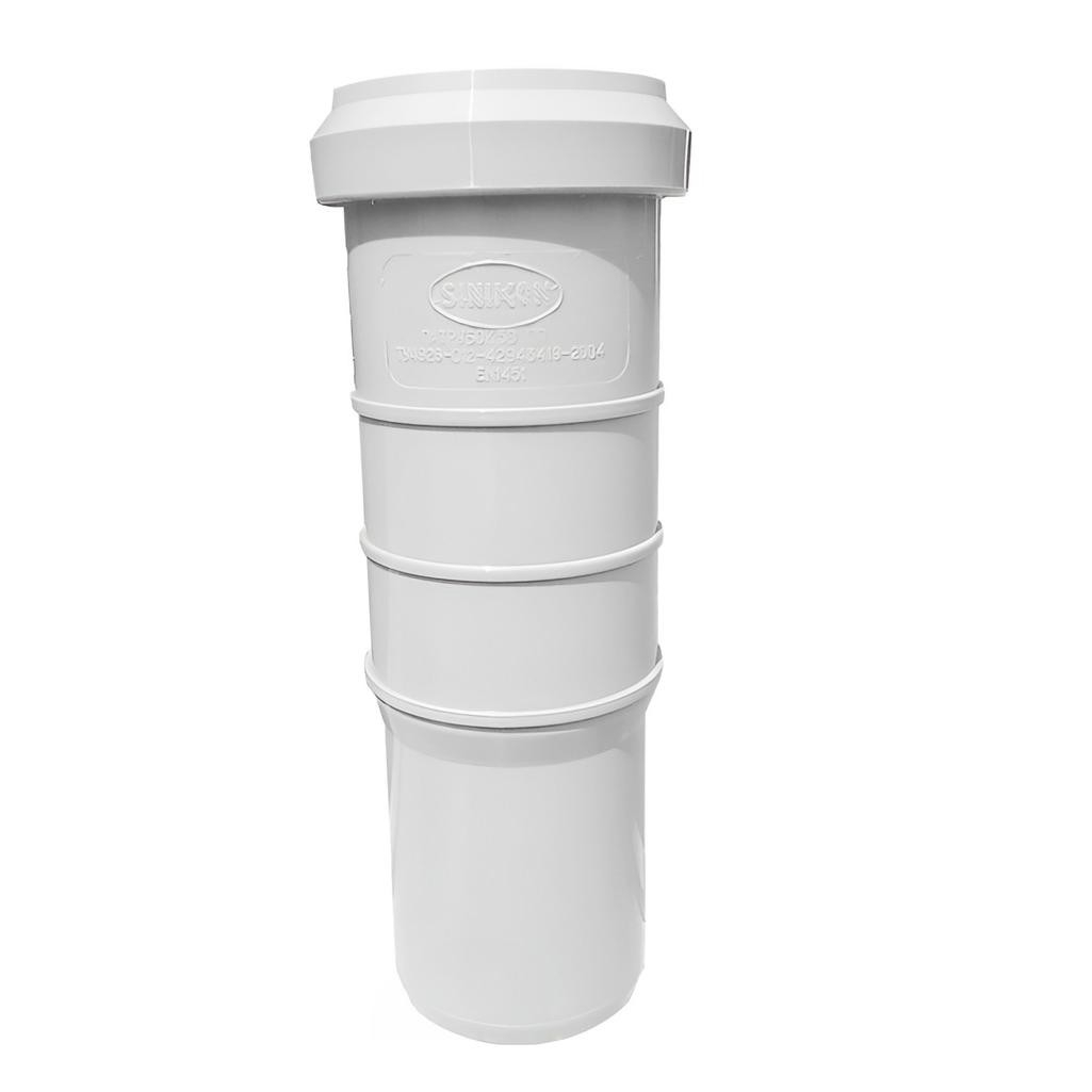 Патрубок компенсационный Sinikon Comfort 531003.K ПП, диаметр 50 мм, утроенный, белый