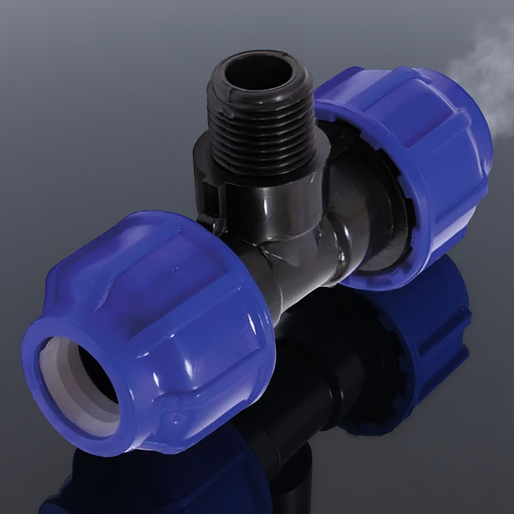 Тройник для труб ПНД 20х3/4