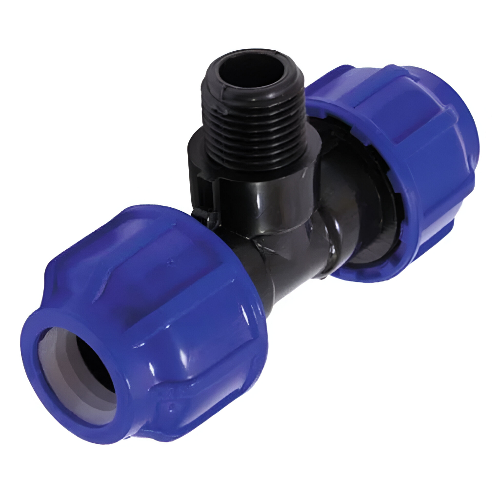 Тройник для труб ПНД 20х3/4