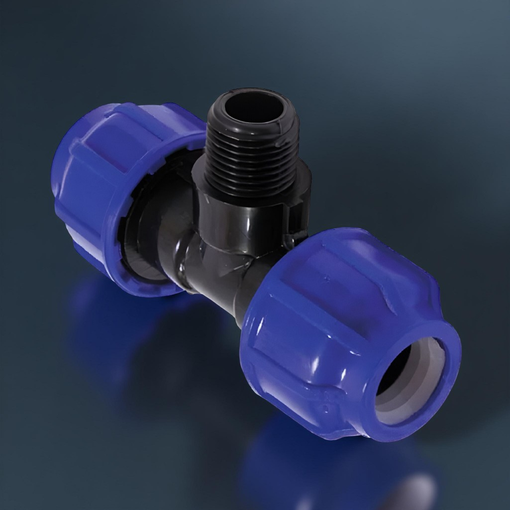 Тройник для труб ПНД 20х3/4