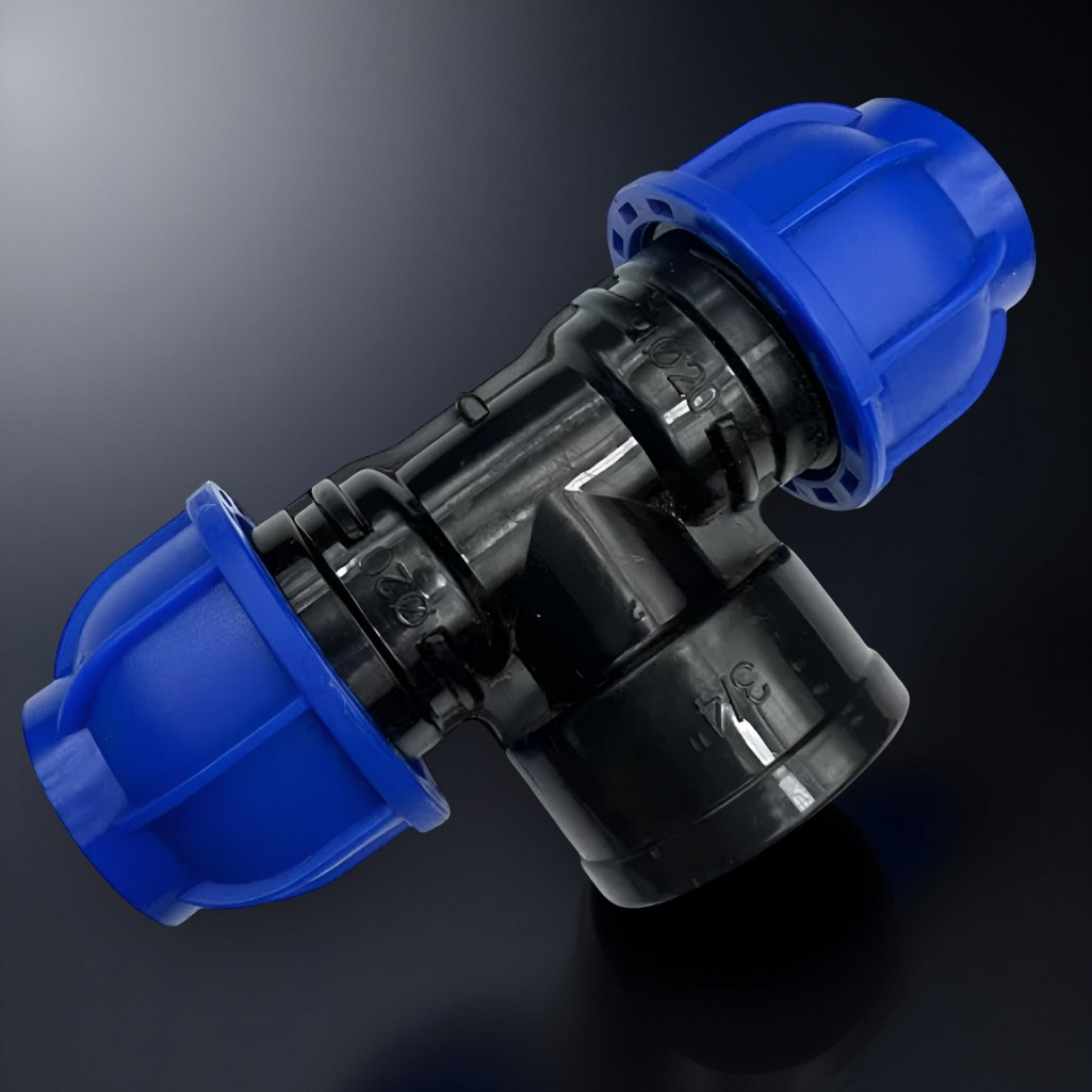 Тройник для труб ПНД 20х3/4