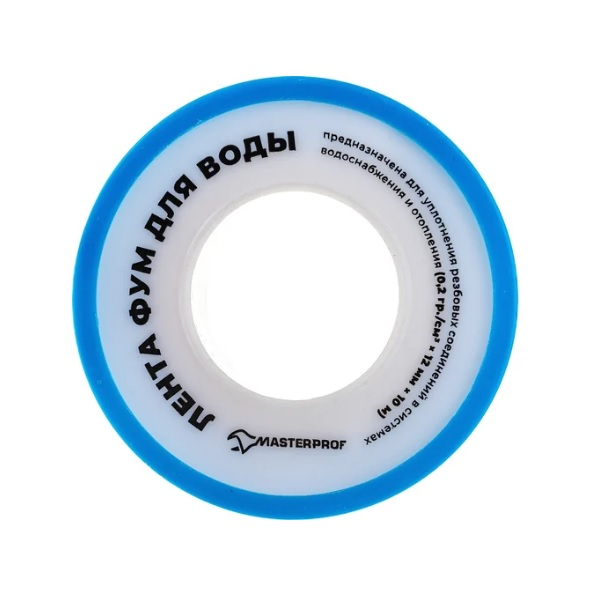 Лента ФУМ для воды MasterProf, 12x0,075 мм, 10 м