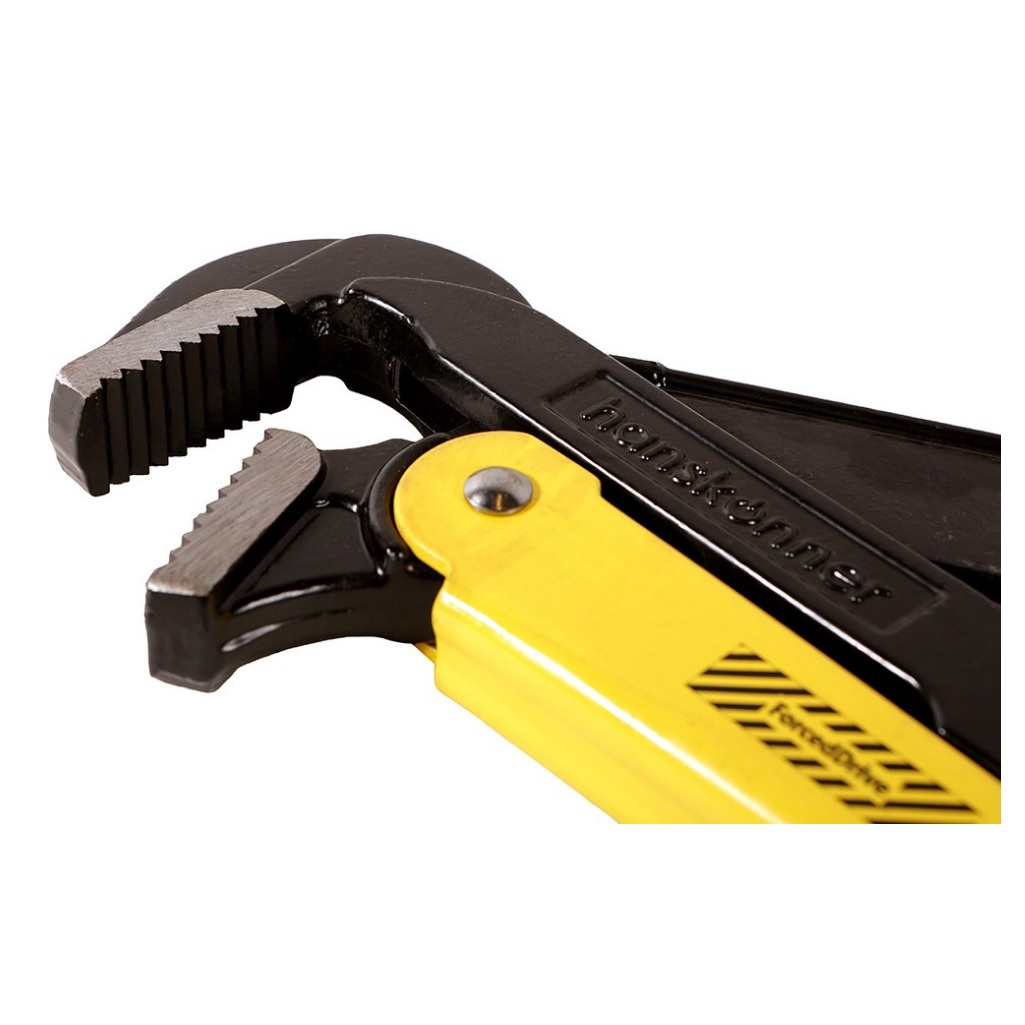 Ключ трубный Hanskonner HK1045-03-P2, 560 мм, рычажный, хромованадиевая сталь, c закаленными губками, угол 90 градусов