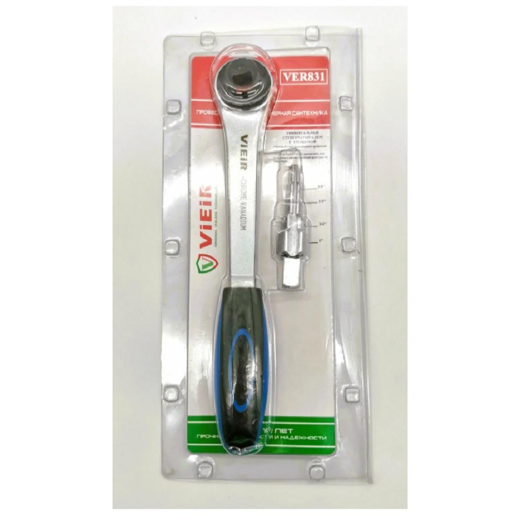 Ключ Vieir VER831 для коллекторных фитингов, универсальный, с трещоткой