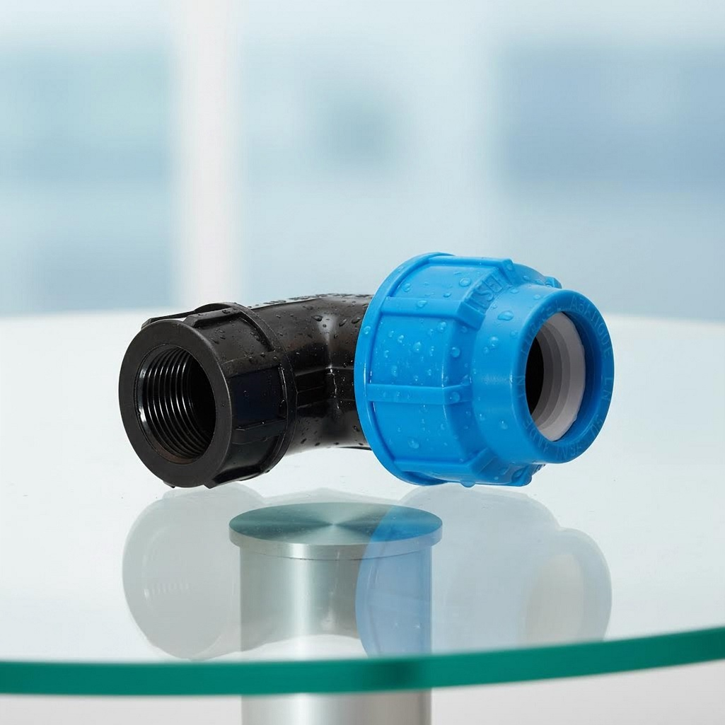 Угол 90 гр. для труб ПНД, КП706020, 20х1/2