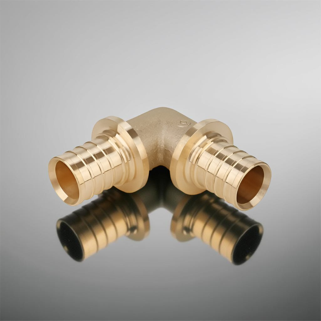 Угольник 90 гр. аксиальный Gappo 20 мм, G1303.2020, отвод, латунь