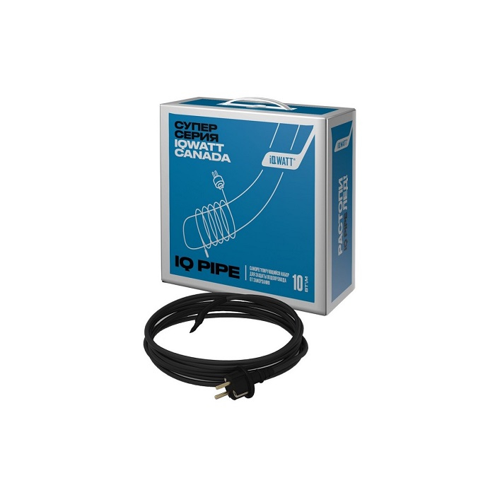 Саморегулирующийся набор для защиты водопровода от замерзания IQ PIPE IQWATT 10 Вт/м, 10 m, 00305