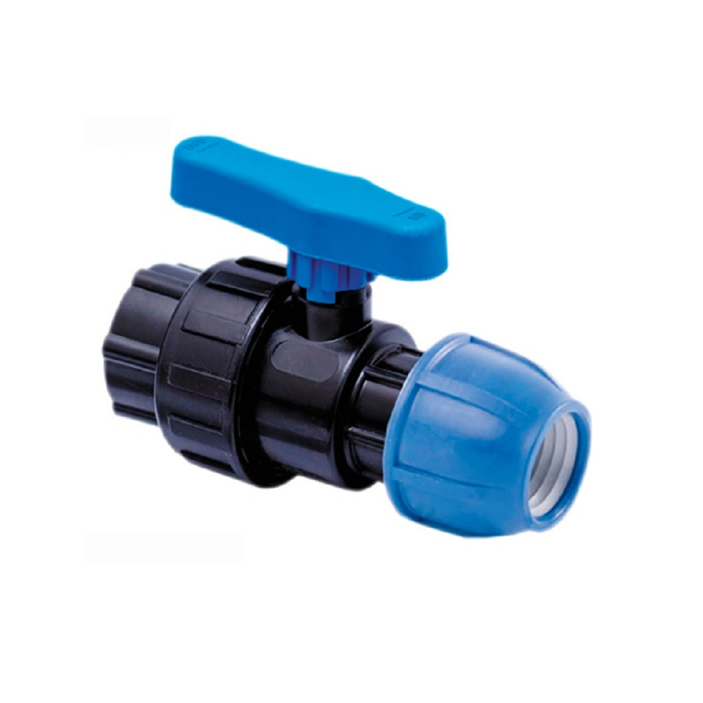 Кран шаровой компрессионный ПНД ВР 32 мм х 1