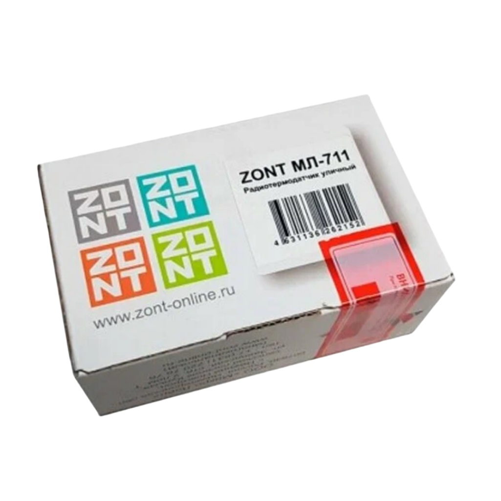 Радиотермодатчик уличный Zont МЛ-711, ML13866, беспроводной, для систем отопления, 30х35х110 мм