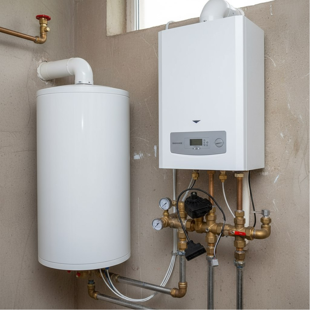 Комплект привод мотора клапана Baxi, провод 1.2 м + датчик NTC 10кОм, Beta 3435, 2 м