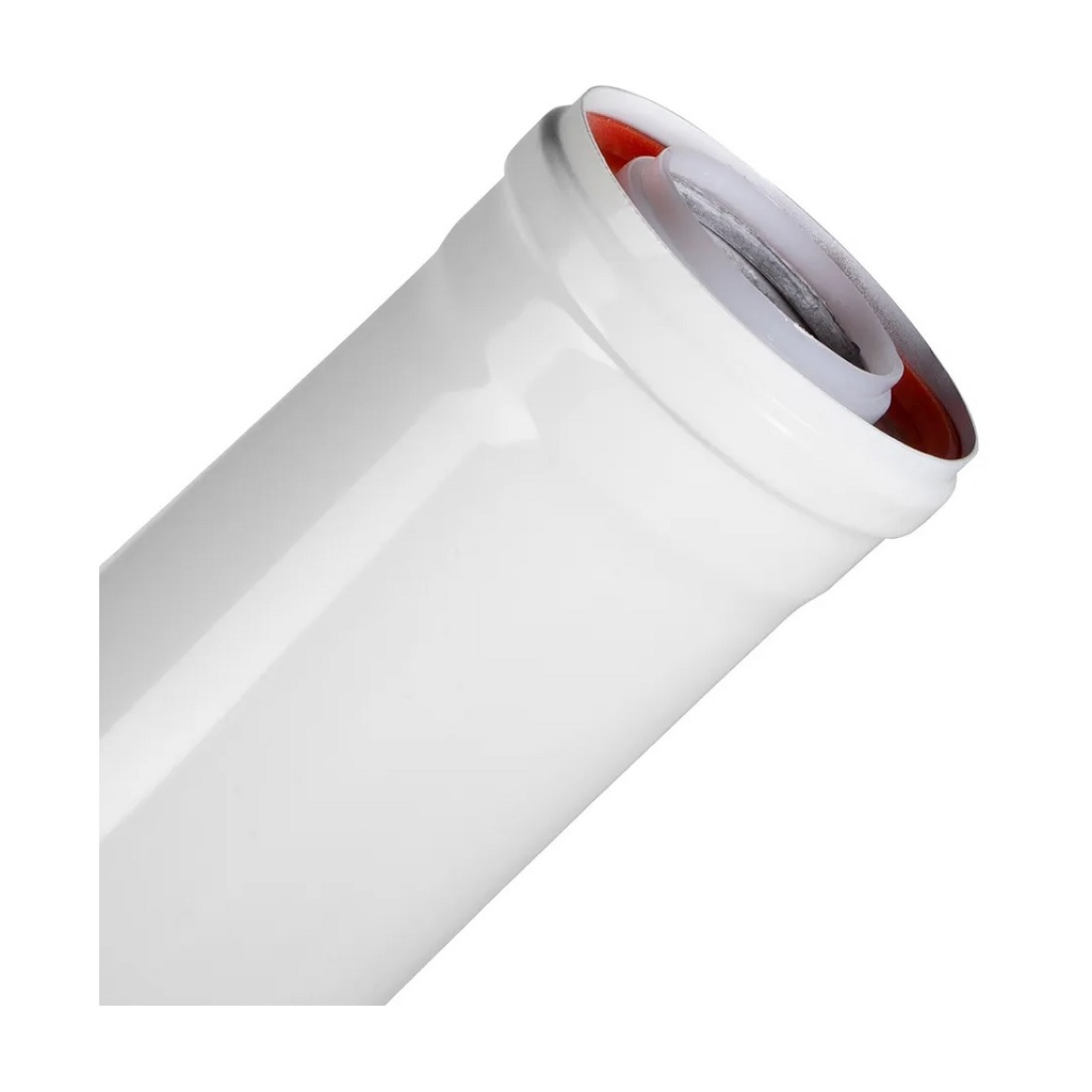 Удлинитель дымохода коаксиальный Essan TR.6025, НФ-77785988, D 60/100 мм, L=250 мм, цвет белый