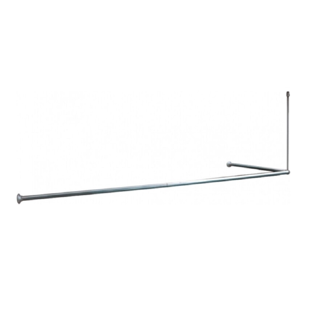 Штанга для ванной Iddis Elegante 050A200I14, угловая, алюминий, 90-180 см, хром