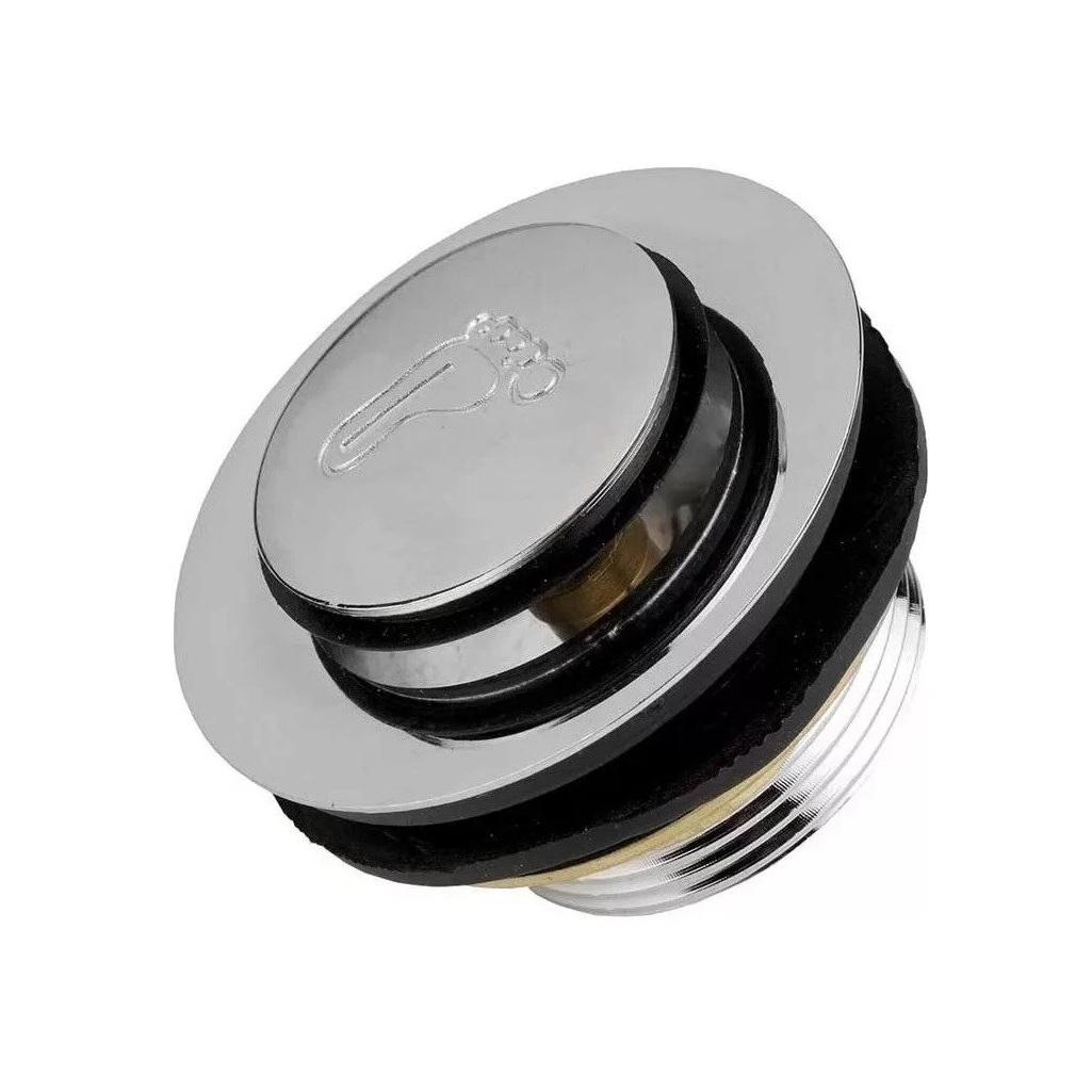 Слив нажимной Click-Clack СНП-04, 65 мм, с сеткой для низкого и высокого поддона, с гидрозатвором 