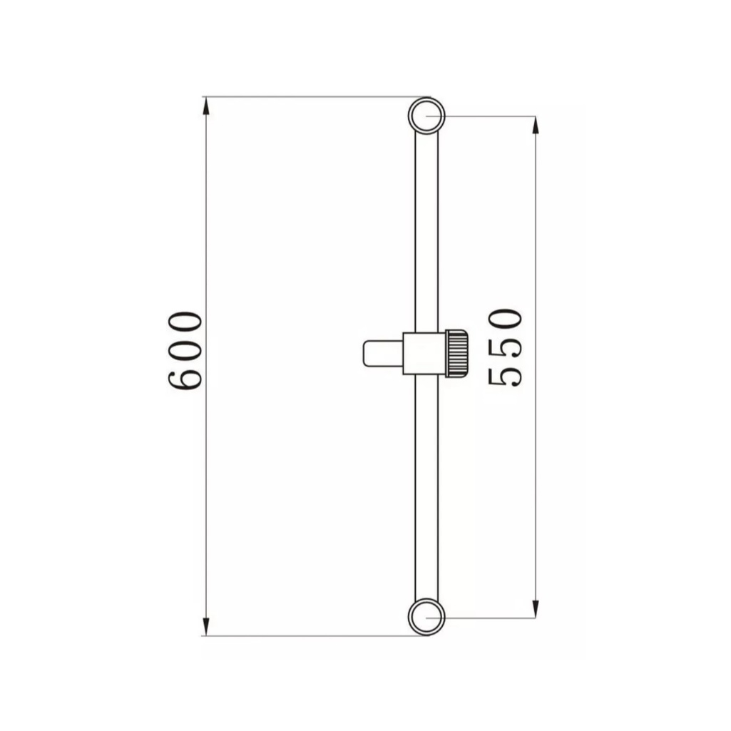 Стойка душевая AV Engineering AVSSS-028, круглая, пластик, хром