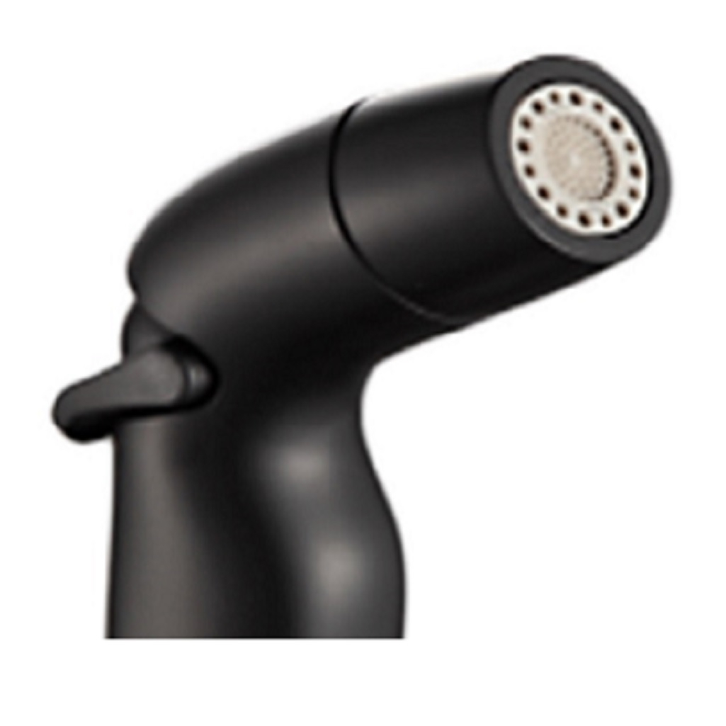 Лейка для душа Gappo G37-6, гигиеническая, матовая, круг, черный