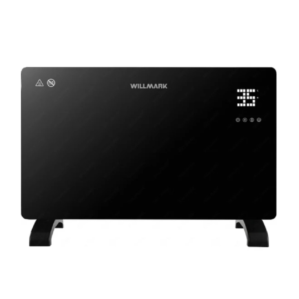 Конвектор электрический Willmark WCH-1500GRDB, до 20 кв.м, черный, 1500 Вт