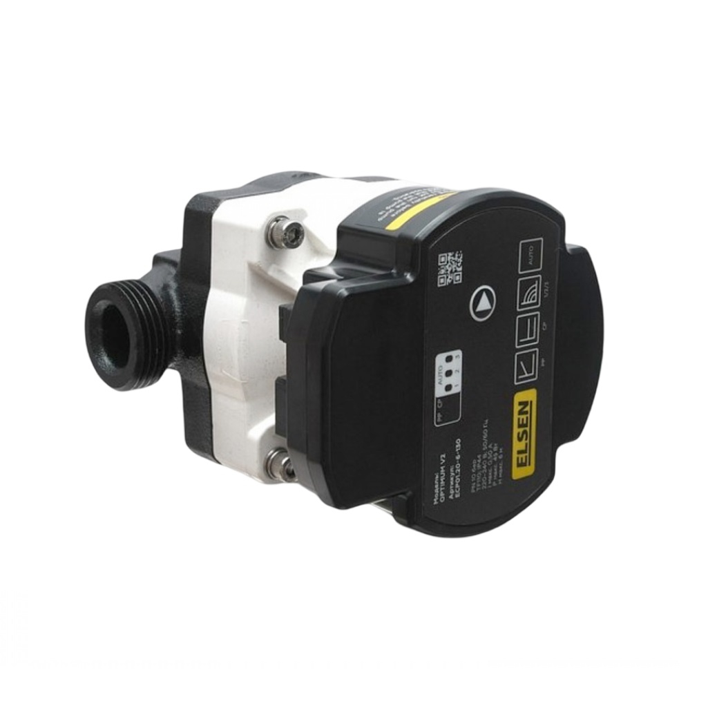 Насос циркуляционный Elsen OPTIMUM-V2 ECP01.20-6-130, с мокрым ротором, для систем отопления, 45 Вт, напор 6 м, 49 л/мин