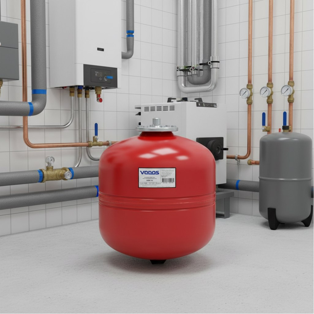 Бак мембранный Vodos Heat VS00207, вертикальный, 35 л, 5 бар, G 3/4