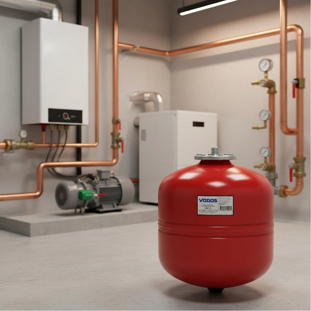 Бак мембранный Vodos Heat VS00207, вертикальный, 35 л, 5 бар, G 3/4