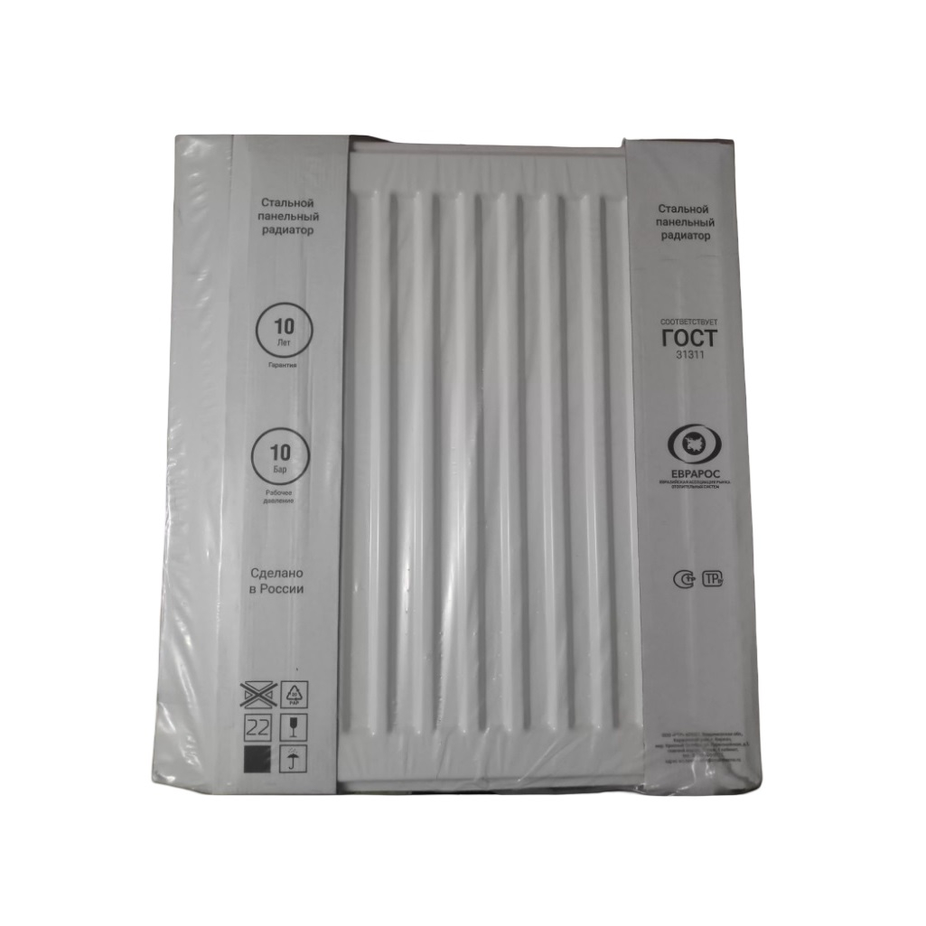 Радиатор панельный Royal Thermo Compact C22-500-400, Rall 9016, боковое подключение, сталь