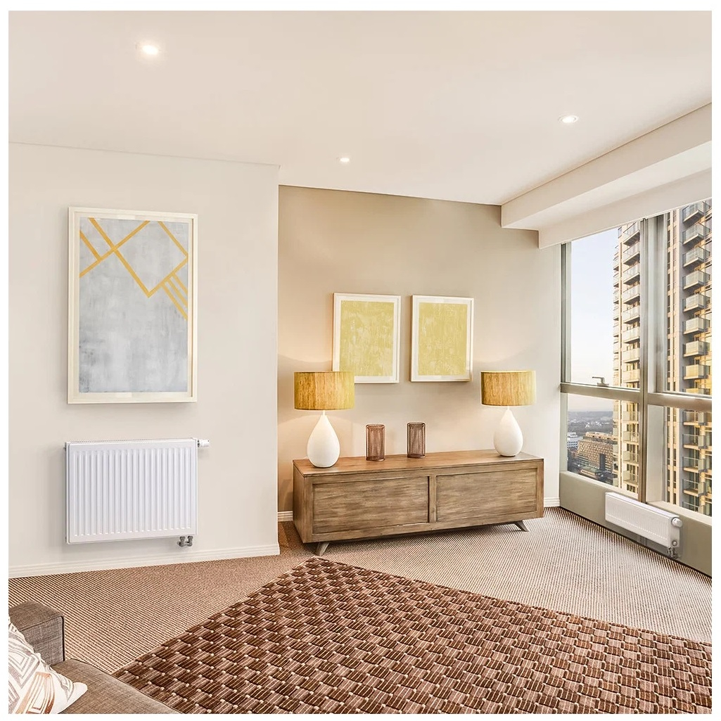 Радиатор панельный Royal Thermo Ventil Compact VC22-300-400, Rall 9016, сталь