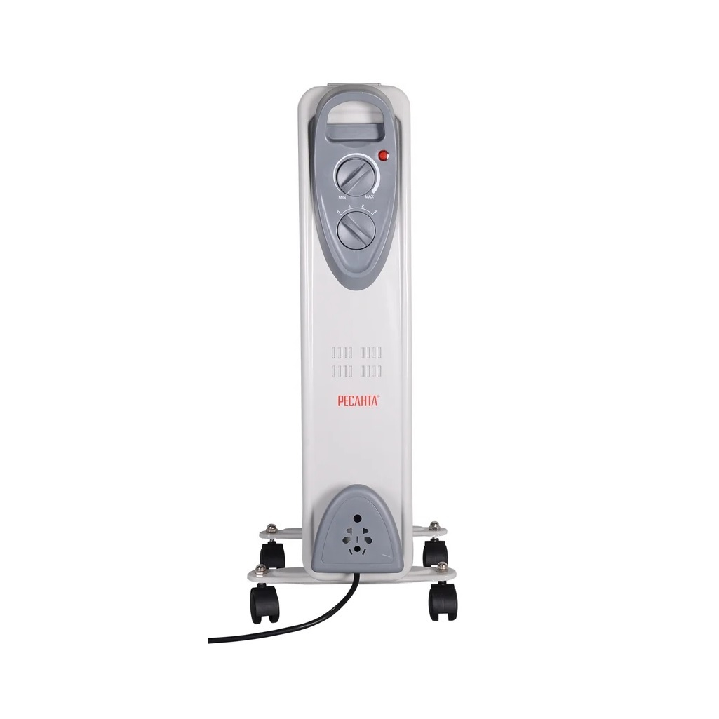 Радиатор Ресанта ОМ-7Н масляный, 1,5 кВт