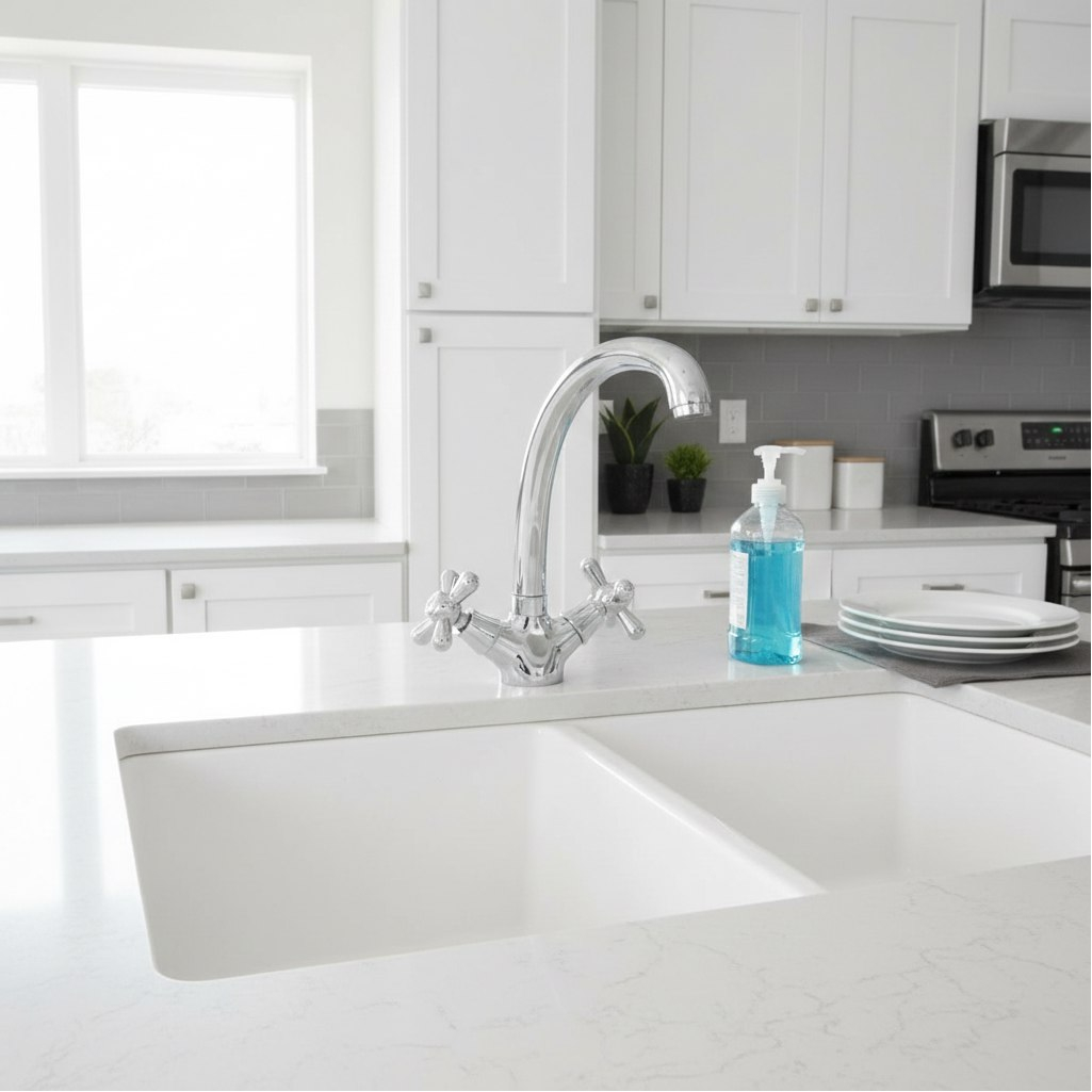 Смеситель для кухни Gappo EC0347, тип I, серия 340, жесткий излив, аэратор, хром