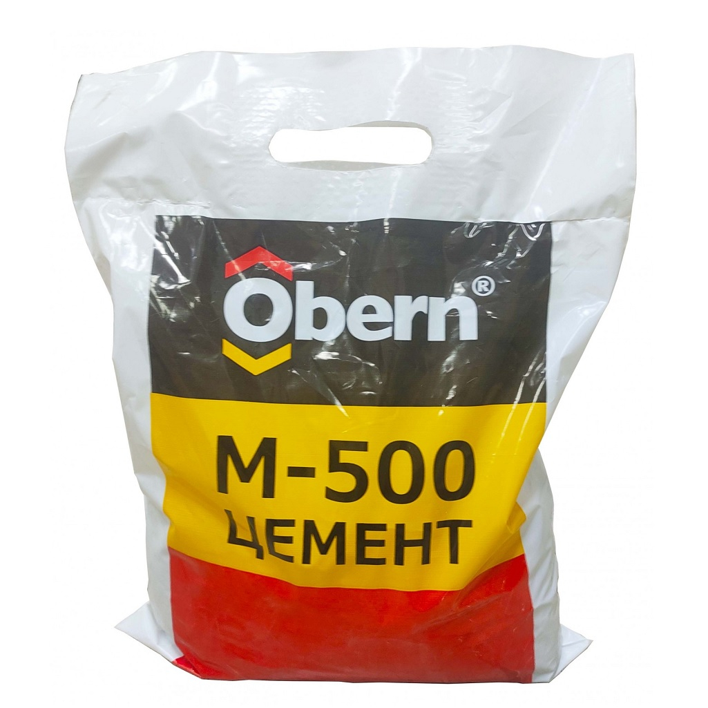 Цемент Obern М-500, вяжущий, для изготовления бетонов и строительных растворов, 5 кг