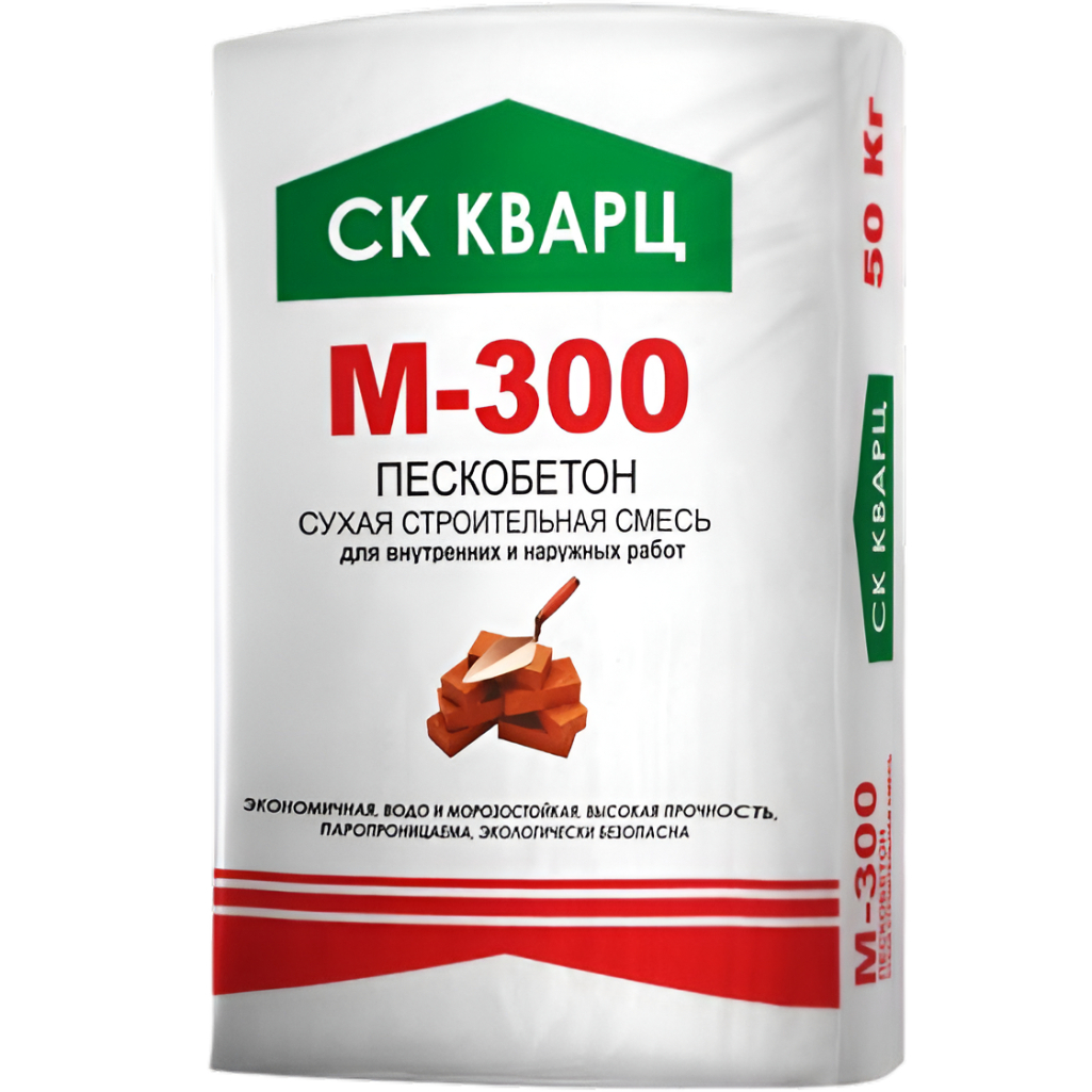 Пескобетон СК Кварц М-300 сухая строительная смесь 50 кг
