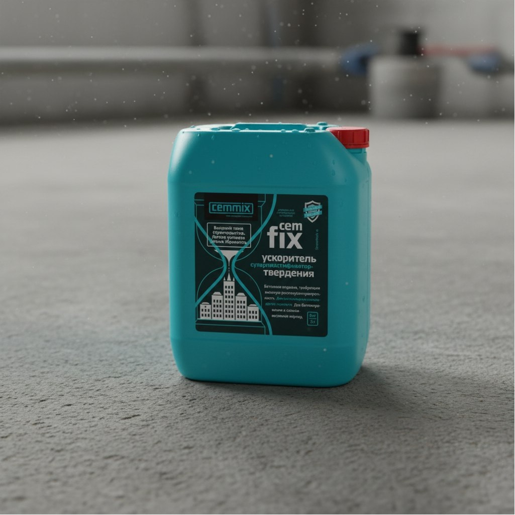 Суперпластификатор Cemmix Cem Fix 206773, ускоритель твердения, 5 л