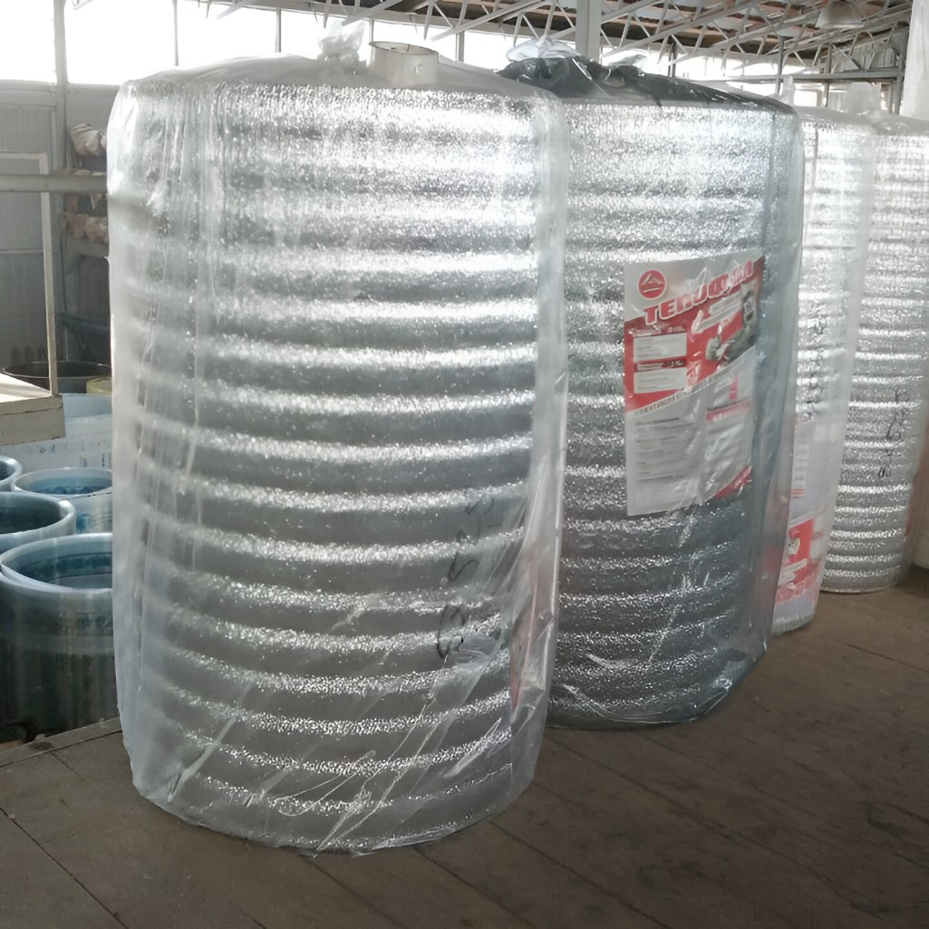 Утеплитель Тепофол А фольга, вспененный полиэтилен 20 мм, ширина 1050 мм, на отрез от 1 п.м