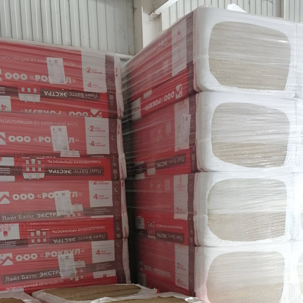 Утеплитель Rockwool Лайт Баттс Экстра для кровли, перекрытий, стен 100х600х1000 мм, 2.4 кв.м, 4 плиты