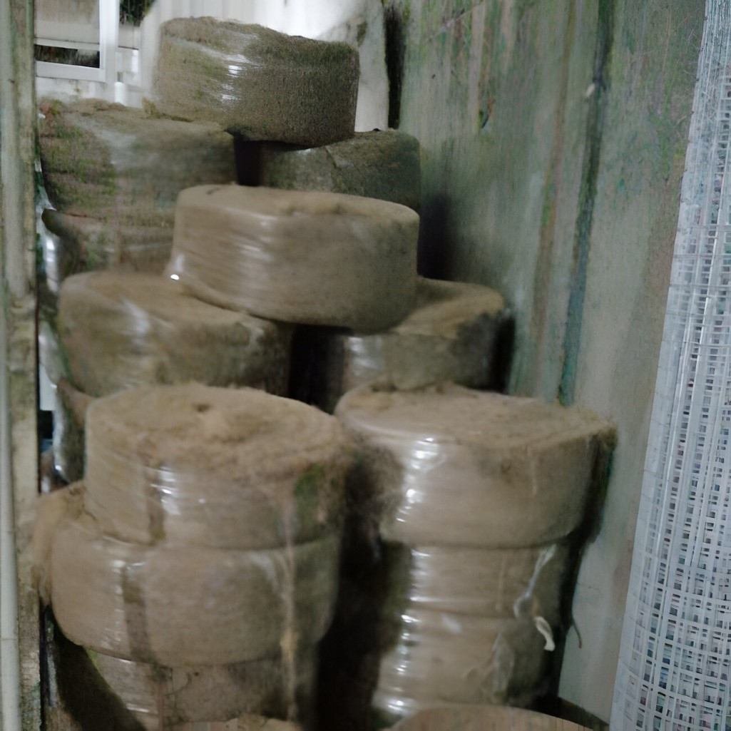 Пакля Лен-джут строительная, для стен и полов, толщина 8-10 мм, 0.2х20 м, в рулоне