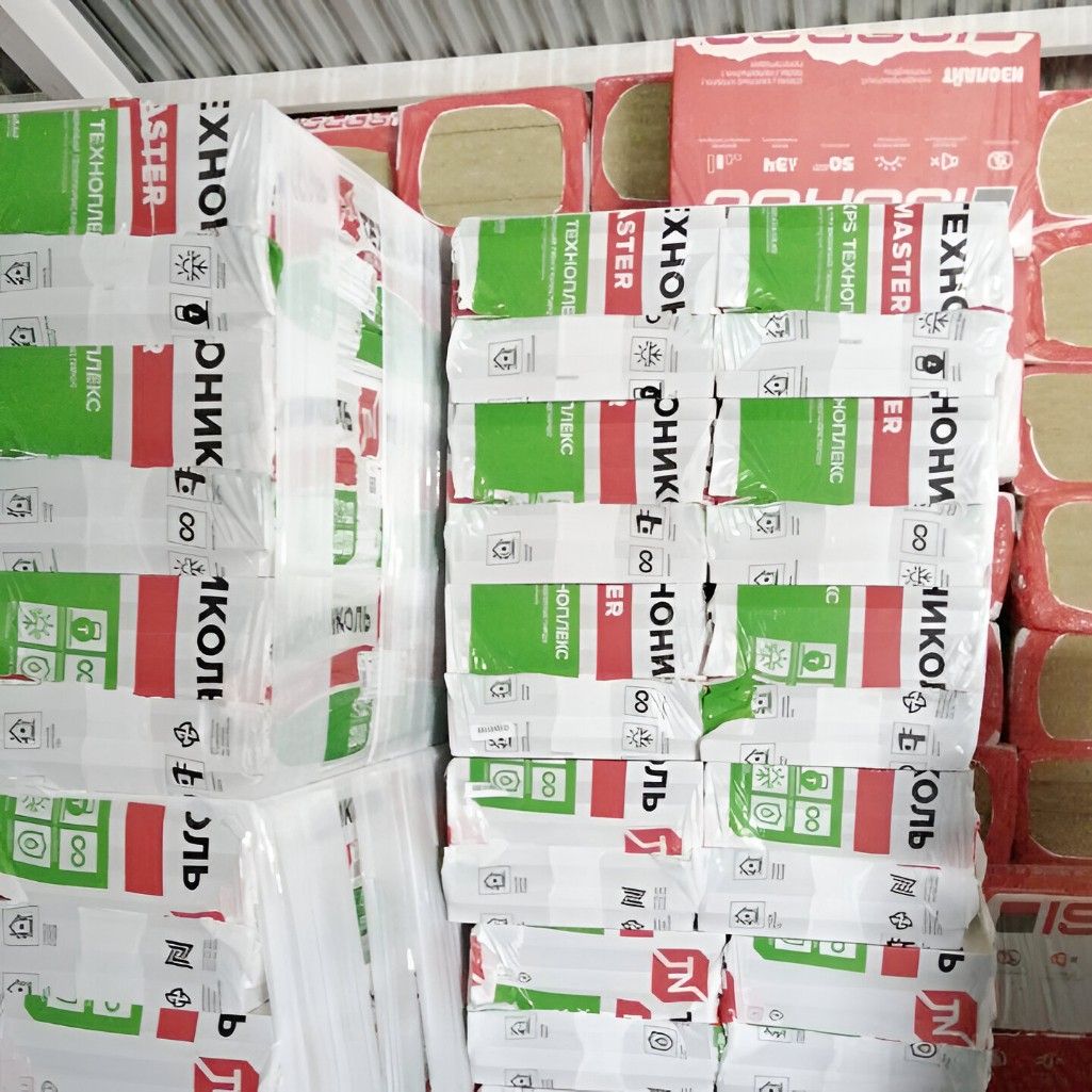 Утеплитель Технониколь Мaster Роклайт для перекрытий, стен 50х600х1200 мм, 8.64 кв.м, 12 плит