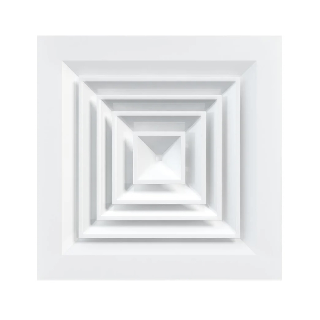 Диффузор Era С3030D4S, c четырехсторонним распределением воздуха, диаметр 145 мм, 295х295 мм, белый