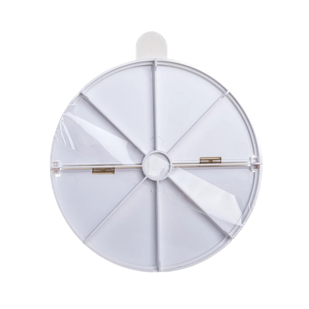 Клапан обратный ERA 12.5ОК для вентиляции, пластик, белый, 125 мм