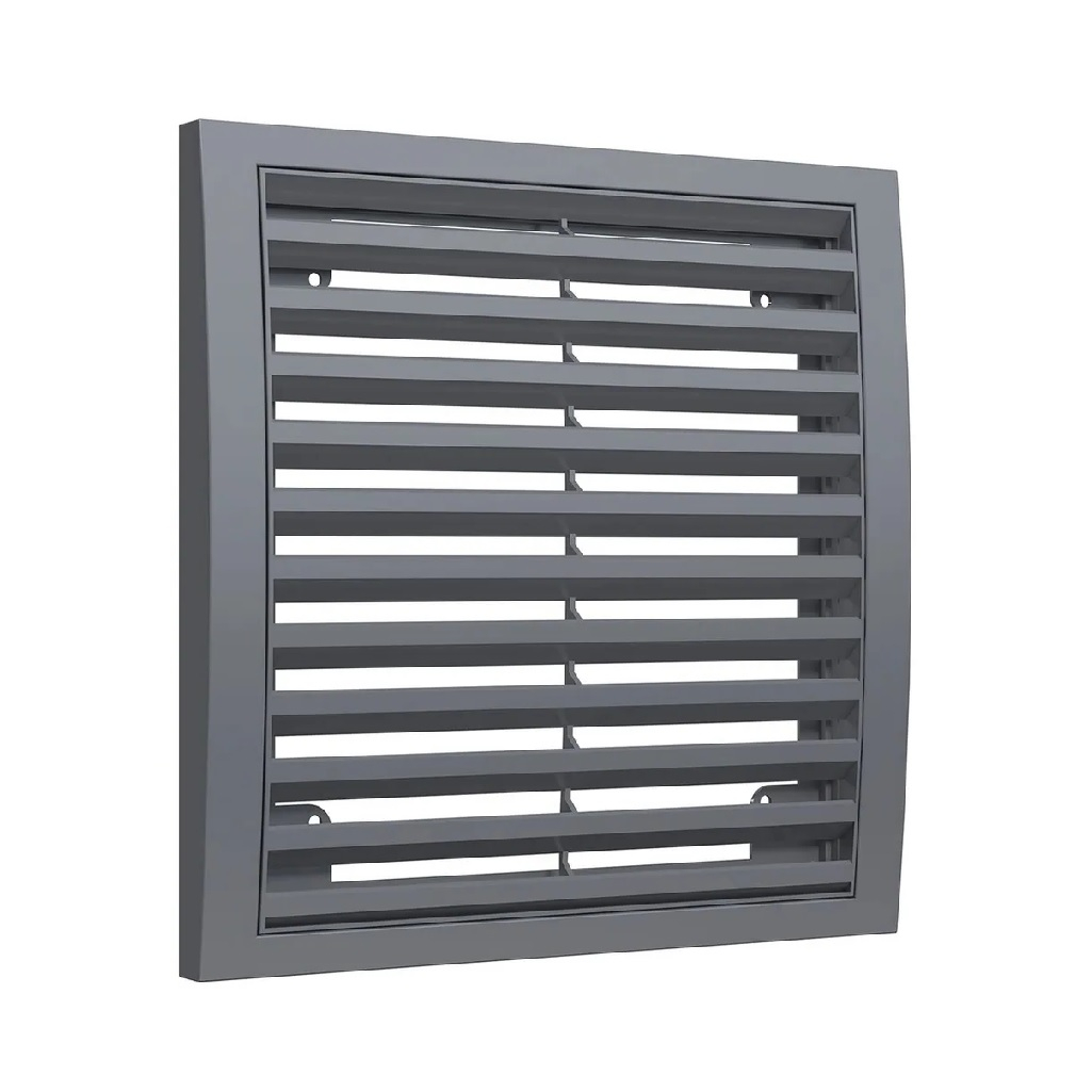 Решетка вентиляционная Era 1515РРН наружная разъемная 150х150 мм, пластик, серая