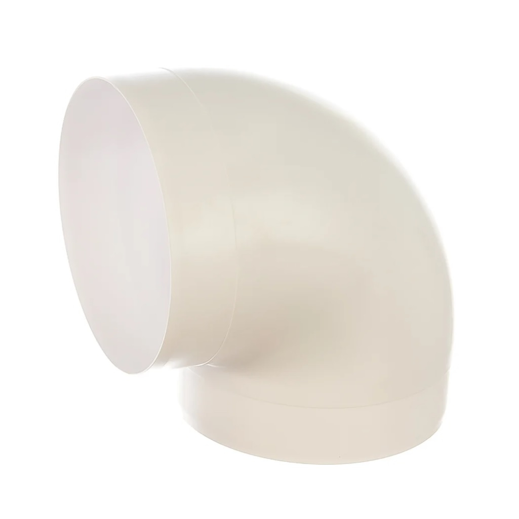 Колено круглое Era 16ККП, диаметр 160 мм, пластик, для воздуховодов, 45 гр.