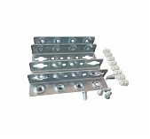 Стяжка кроватная Mesan 102-08-13, L128х25 мм, толщина 1.2 мм, цинк, в упаковке 4 штуки