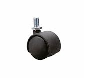 Опора колесная, поворотная, с резьбой М8х15 мм, диаметр 40 мм, без тормоза