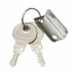 Замок мебельный 138-22 ЗМ-524 с планкой, металлический, хром