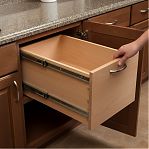 Направляющие для ящиков, шариковые, с доводчиком, длина 350 мм, высота 45 мм