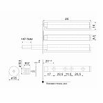 Упор-защелка фасада AMF11/W c толкателем push-to-open и магнитом, белый