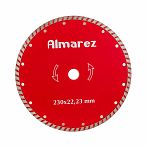Диск алмазный Almarez Турбо 230х2.0х22.2 мм, по бетону, камню, кирпичу 301230