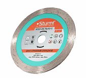 Диск алмазный Sturm 9020-04-76х10-C, сплошной, 76х1х10 мм, по плитке, мрамору, керамограниту, сухой и мокрый рез