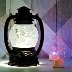 Фигура светодиодная NEON-NIGHT  Снеговик в шляпе, 2D 501-043 RGB, на подставке, высота 10 см 