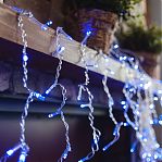 Гирлянда светодиодная UNIEL ULD-B3010-200-DTA BLUE Бахрома IP20, синий 3 м 